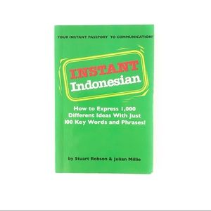 Instant Indonesian Paperback Phrase Language Book
